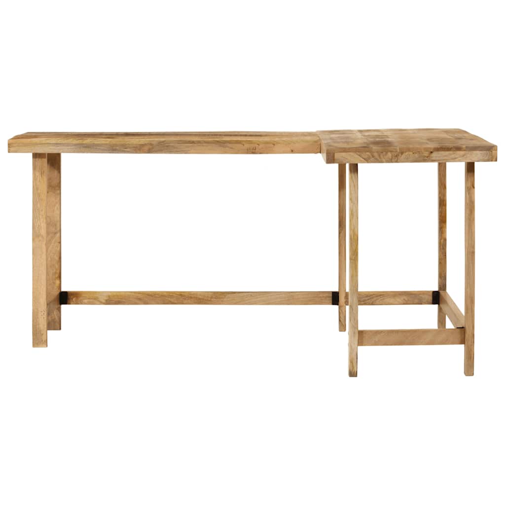 skrivebord 165x110x75 cm massivt mangotræ