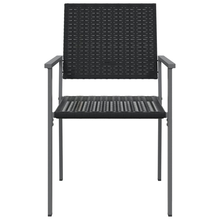 havestole 4 stk. 54x62,5x89 cm polyrattan sort