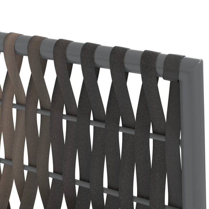 havestole med hynder 4 stk. 54x61x83 cm polyrattan brun