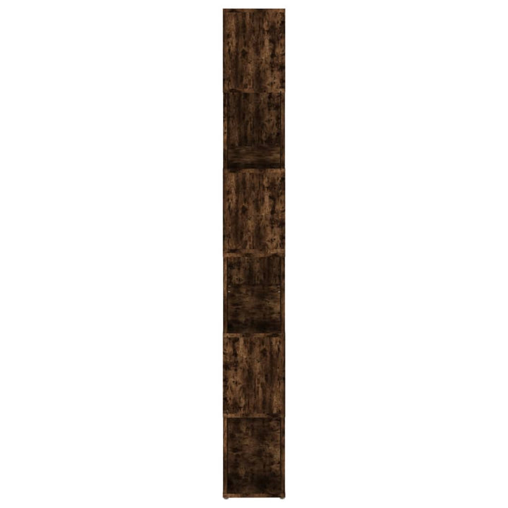 bogreol/rumdeler 100x24x188 cm røget egetræsfarve