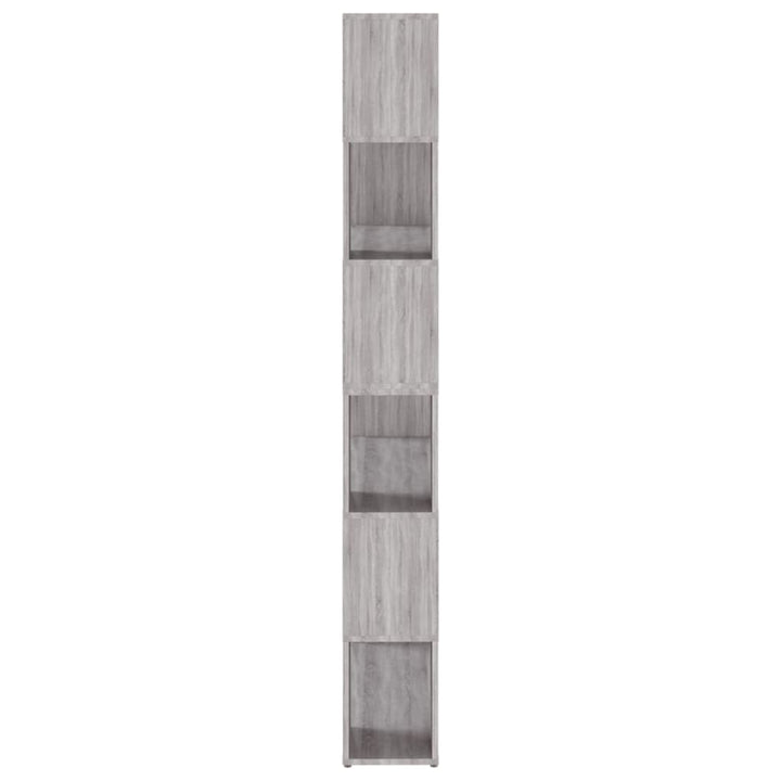 bogreol/rumdeler 100x24x188 cm grå sonoma-eg