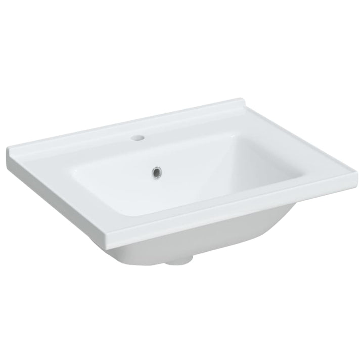 badeværelsesvask 61x48x19,5 cm rektangulær keramisk hvid