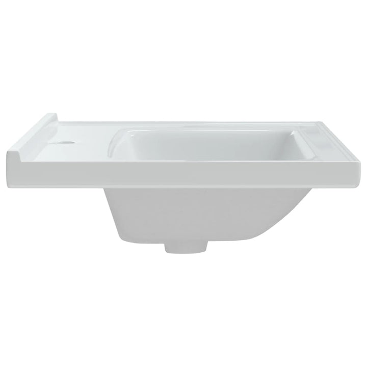 badeværelsesvask 61x48x19,5 cm rektangulær keramisk hvid