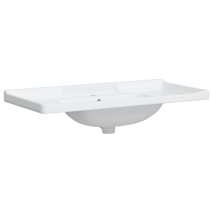 badeværelsesvask 71x48x19,5 cm rektangulær keramisk hvid