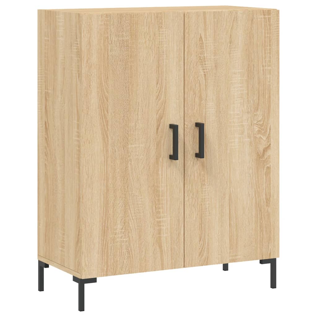 skænk 69,5x34x90 cm konstrueret træ sonoma-eg