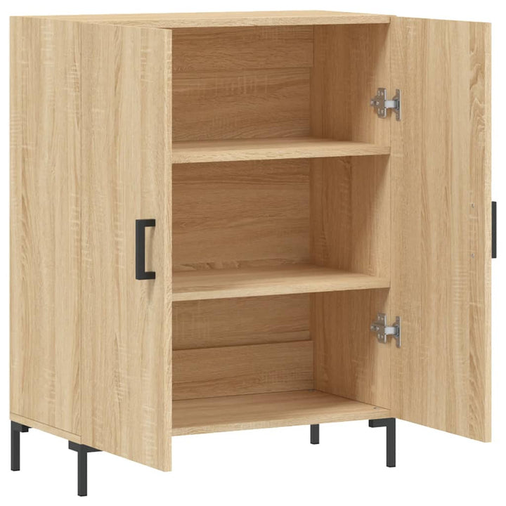skænk 69,5x34x90 cm konstrueret træ sonoma-eg