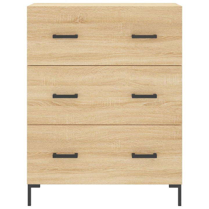 skænk 69,5x34x90 cm konstrueret træ sonoma-eg