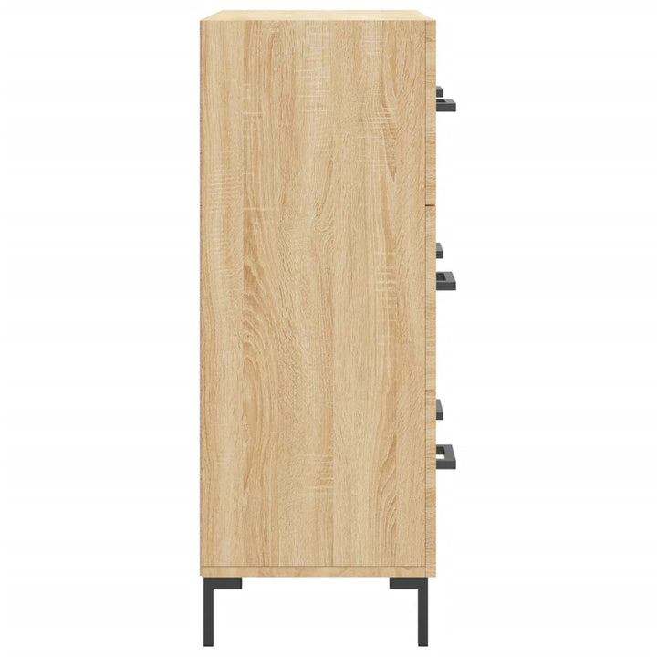 skænk 69,5x34x90 cm konstrueret træ sonoma-eg