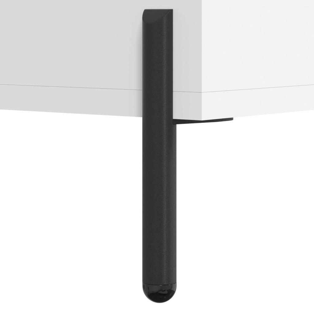 skænk 69,5x34x90 cm konstrueret træ hvid