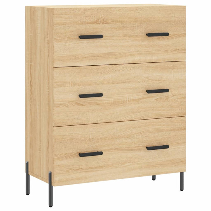 skænk 69,5x34x90 cm konstrueret træ sonoma-eg