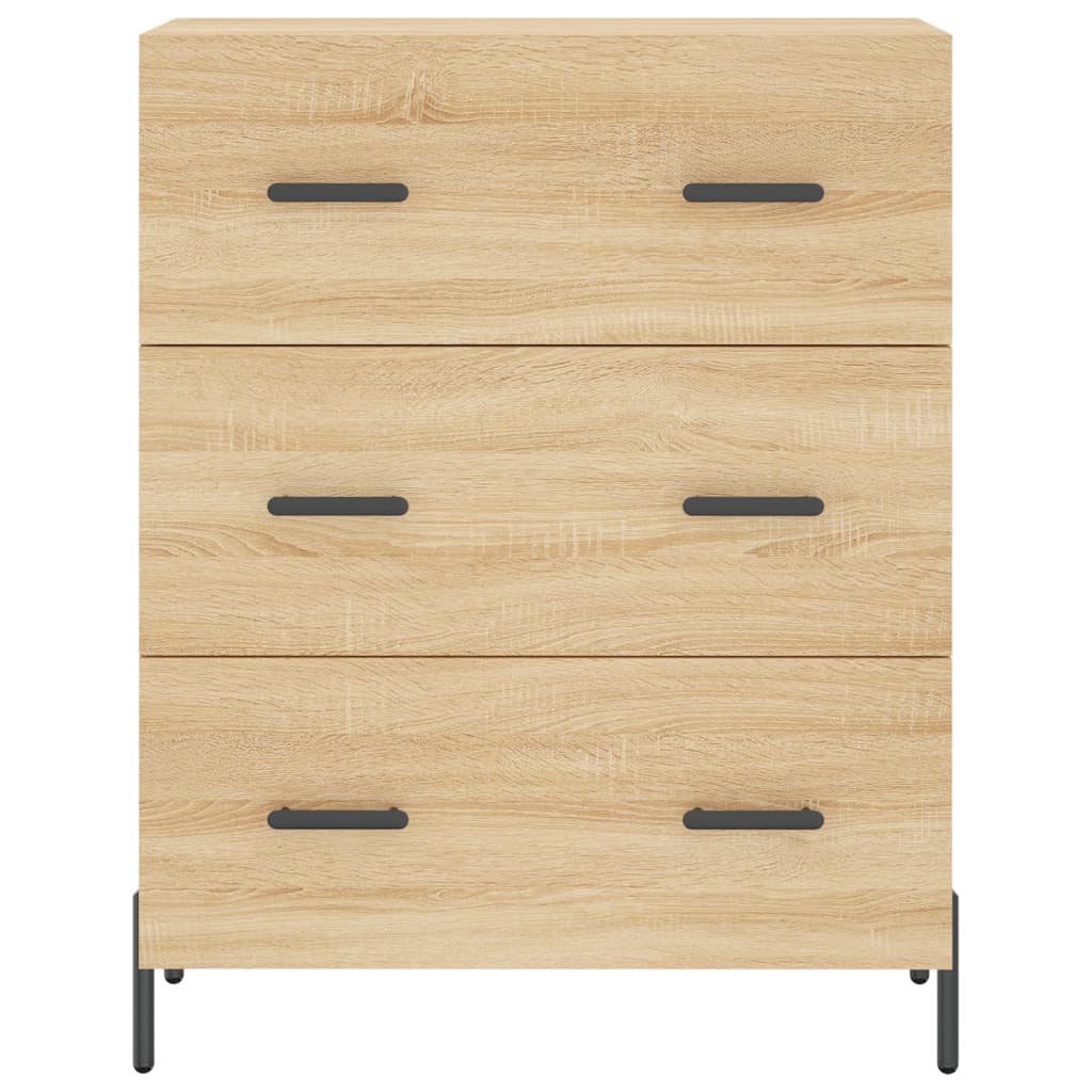 skænk 69,5x34x90 cm konstrueret træ sonoma-eg