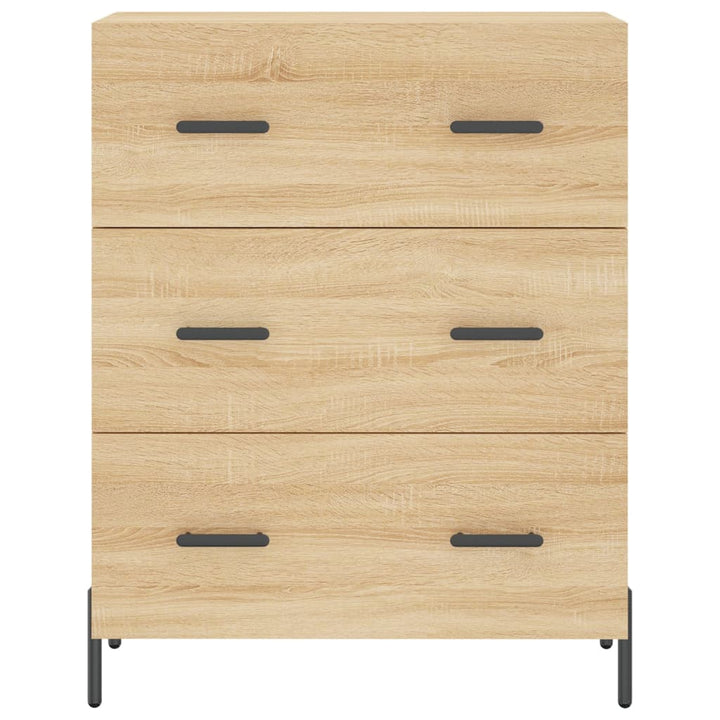 skænk 69,5x34x90 cm konstrueret træ sonoma-eg