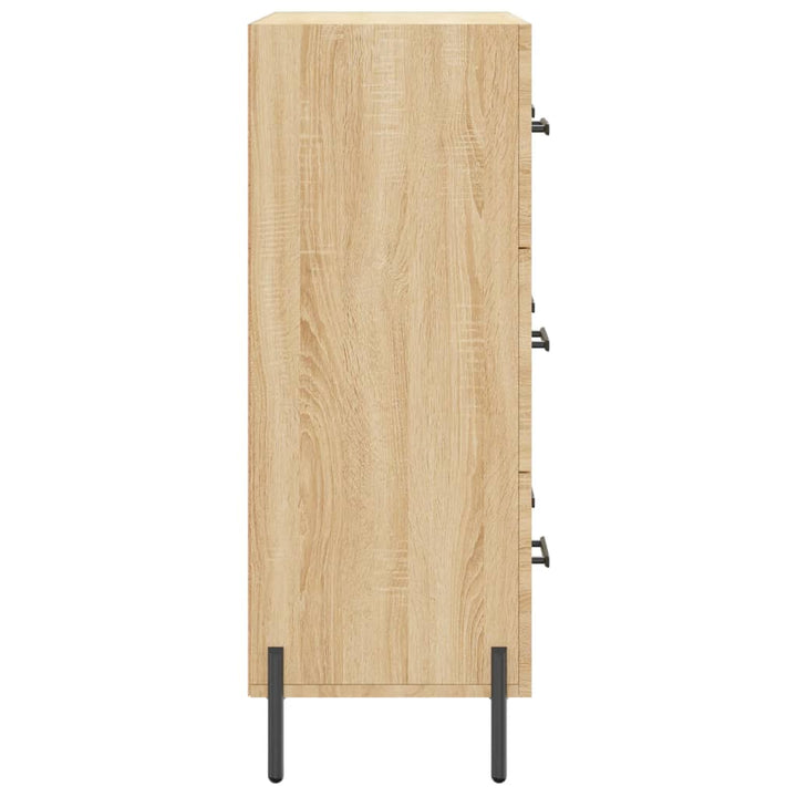 skænk 69,5x34x90 cm konstrueret træ sonoma-eg