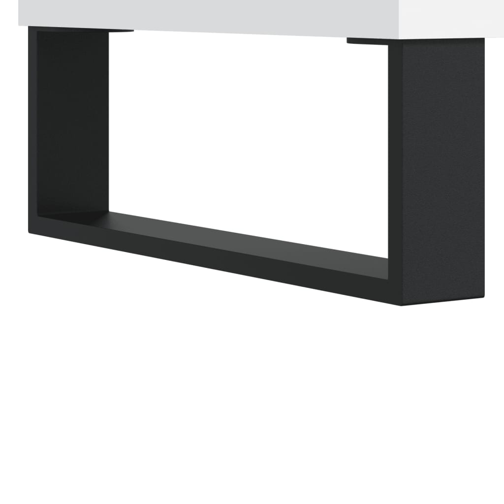 skænk 69,5x34x90 cm konstrueret træ hvid