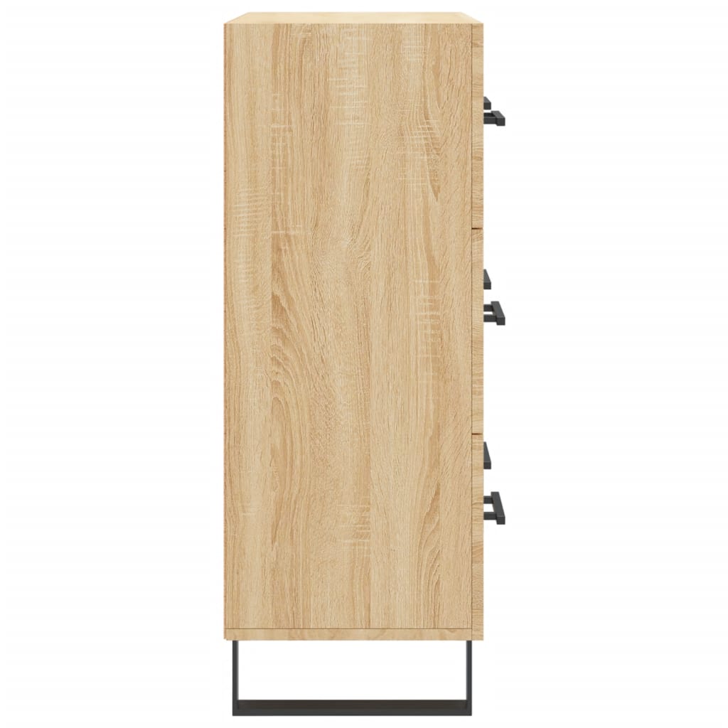 skænk 69,5x34x90 cm konstrueret træ sonoma-eg