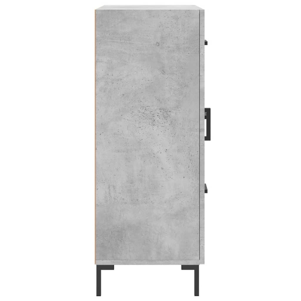 skænk 69,5x34x90 cm konstrueret træ betongrå