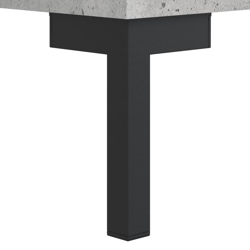 skænk 69,5x34x90 cm konstrueret træ betongrå