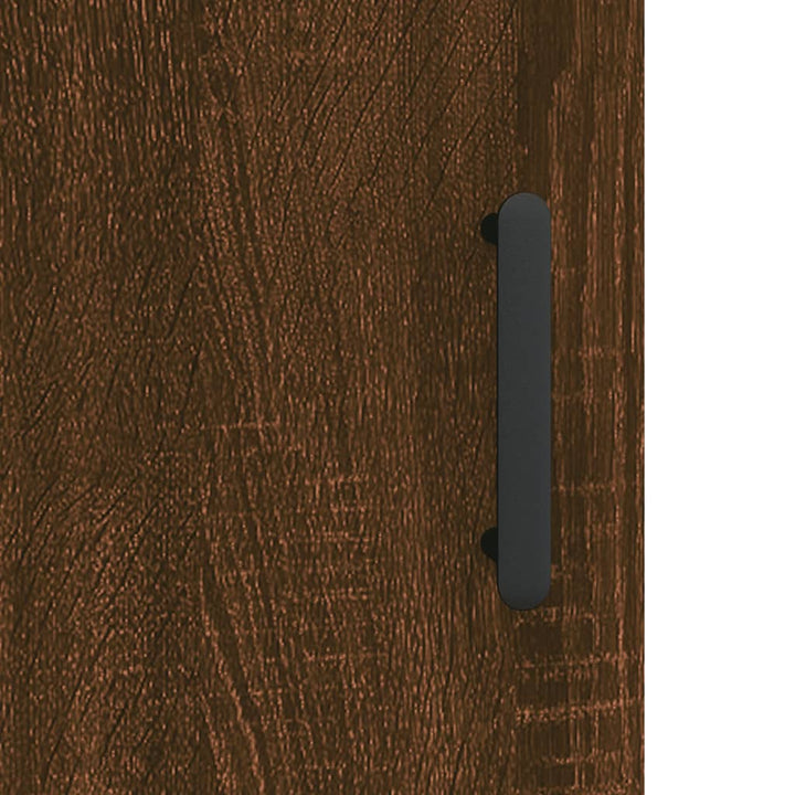 skænk 69,5x34x90 cm konstrueret træ brun egetræsfarve