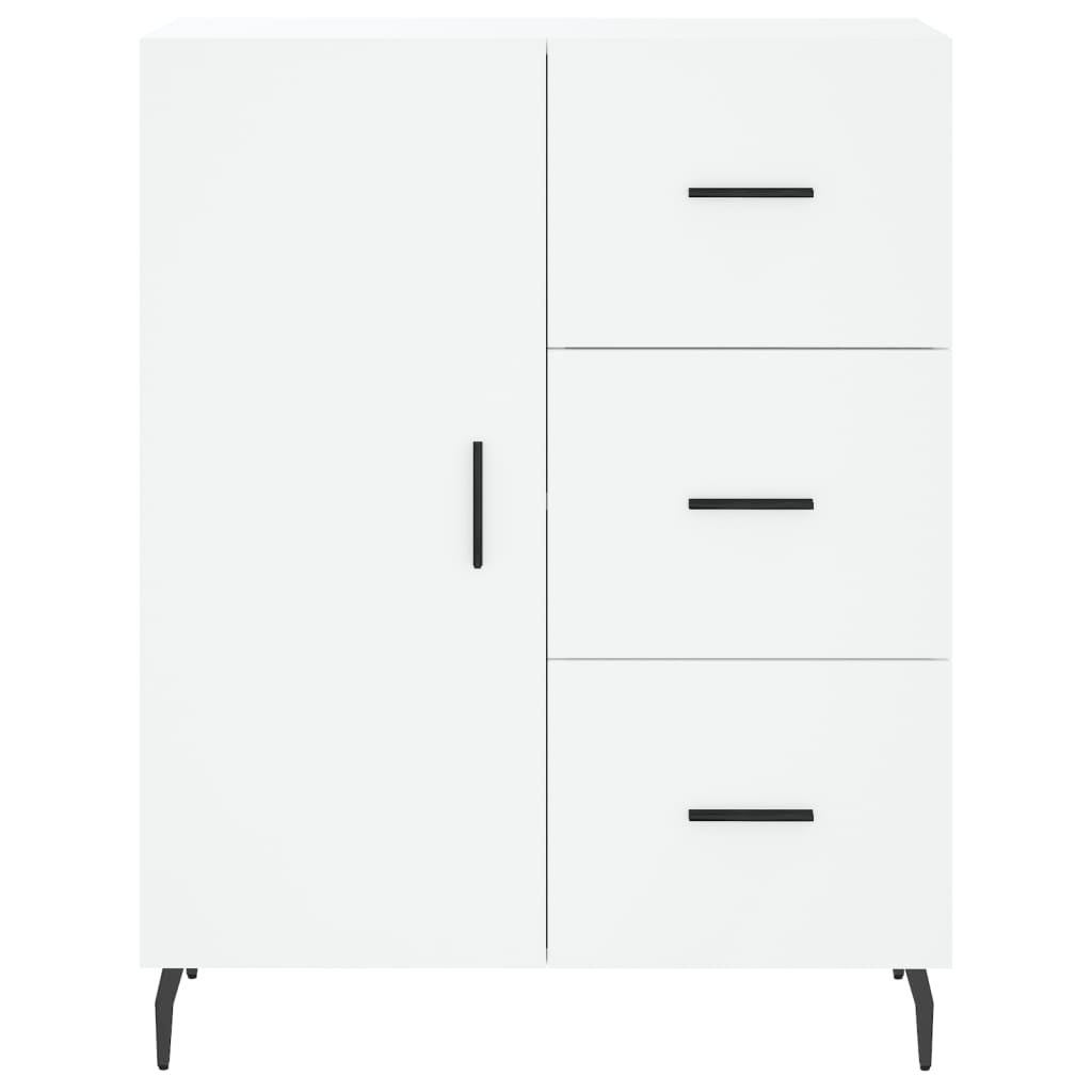 skænk 69,5x34x90 cm konstrueret træ hvid