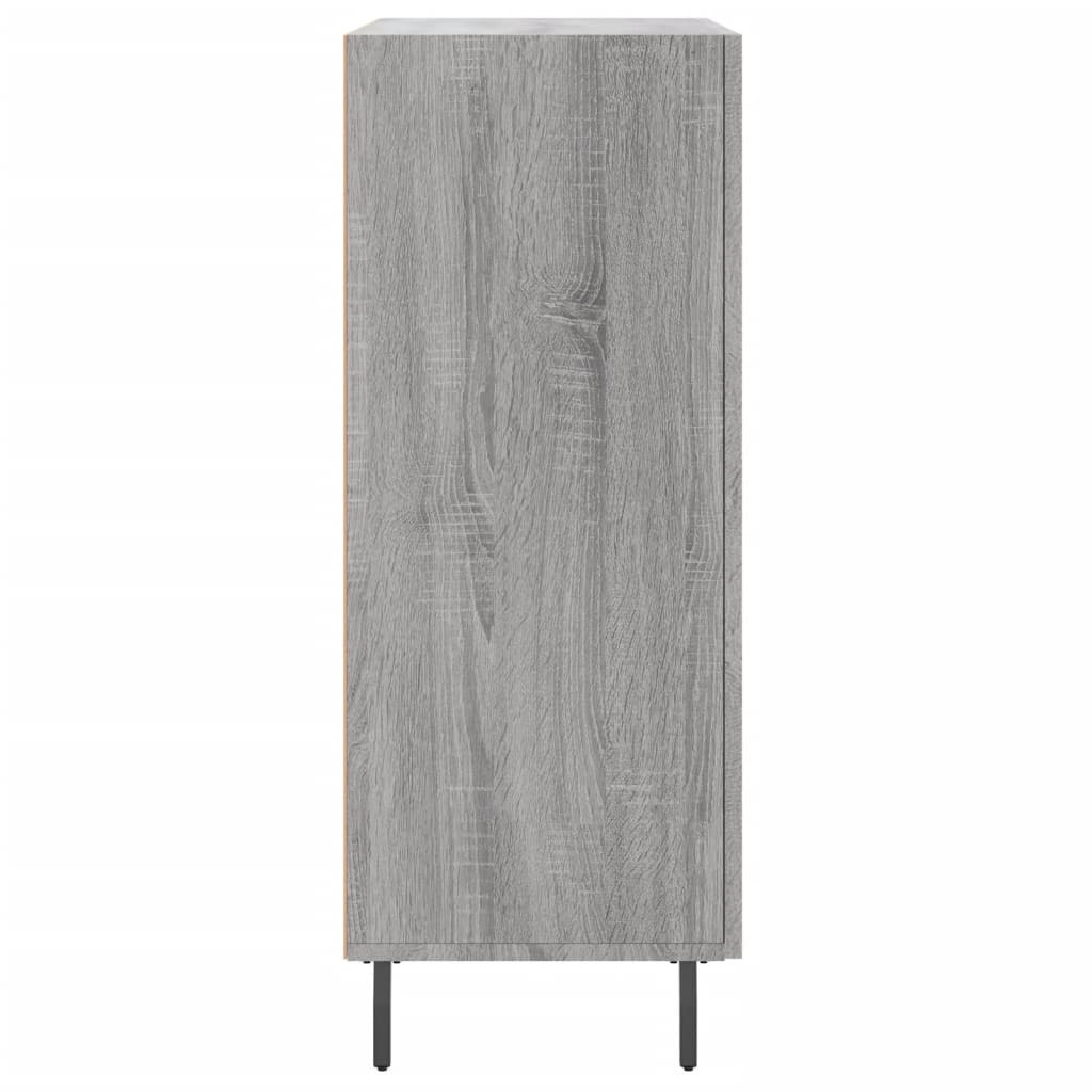 skænk 69,5x34x90 cm konstrueret træ grå sonoma-eg