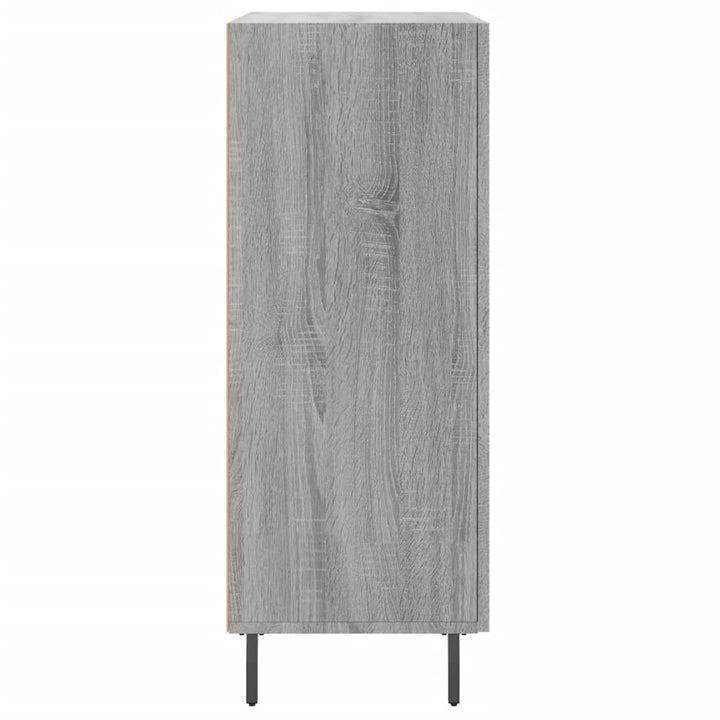 skænk 69,5x34x90 cm konstrueret træ grå sonoma-eg