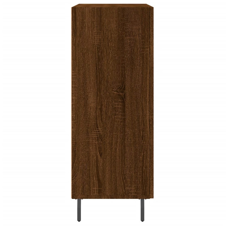 skænk 69,5x34x90 cm konstrueret træ brun egetræsfarve