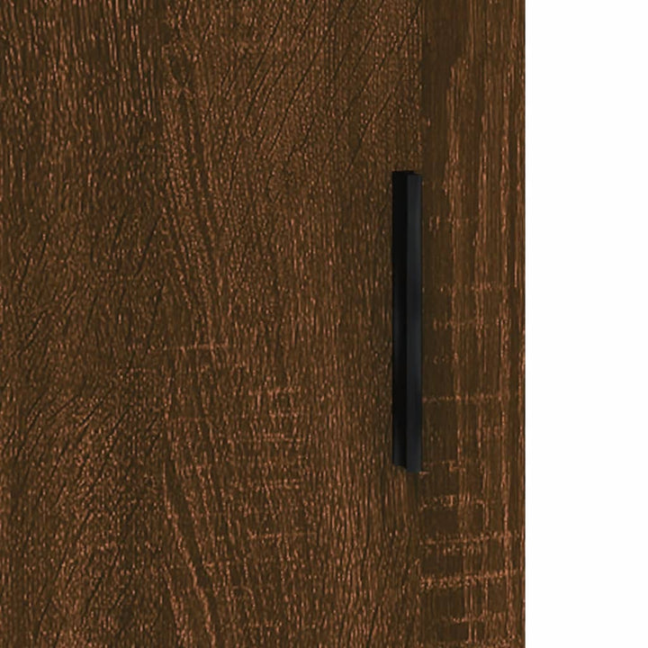 skænk 69,5x34x90 cm konstrueret træ brun egetræsfarve