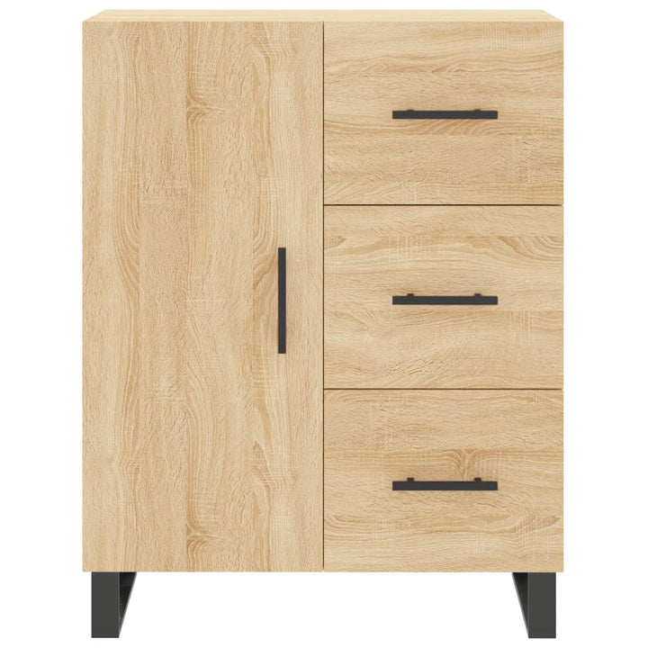 skænk 69,5x34x90 cm konstrueret træ sonoma-eg