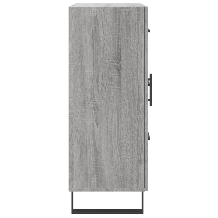 skænk 69,5x34x90 cm konstrueret træ grå sonoma-eg