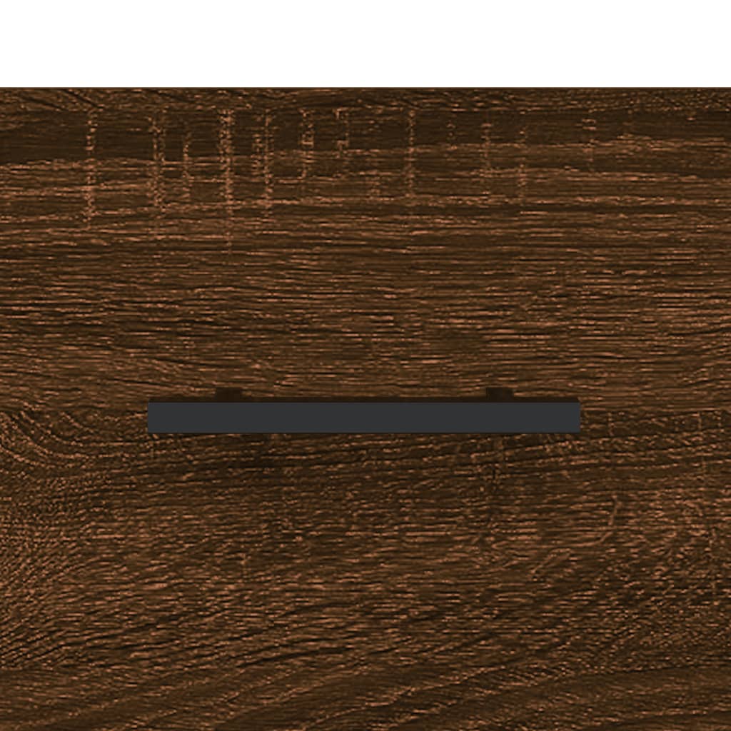 skænk 69,5x34x90 cm konstrueret træ brun egetræsfarve