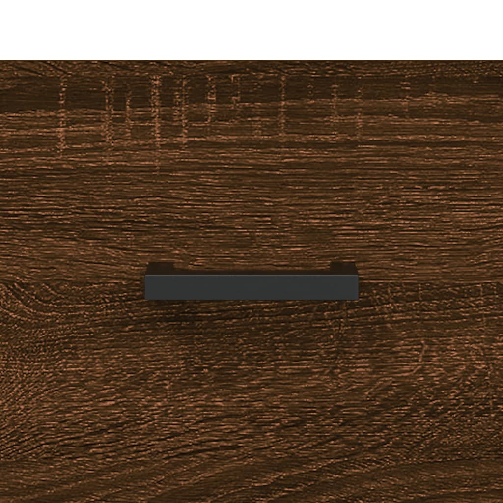 skænk 69,5x34x90 cm konstrueret træ brun egetræsfarve