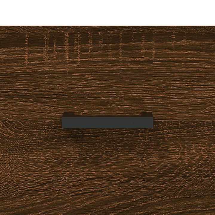 skænk 69,5x34x90 cm konstrueret træ brun egetræsfarve