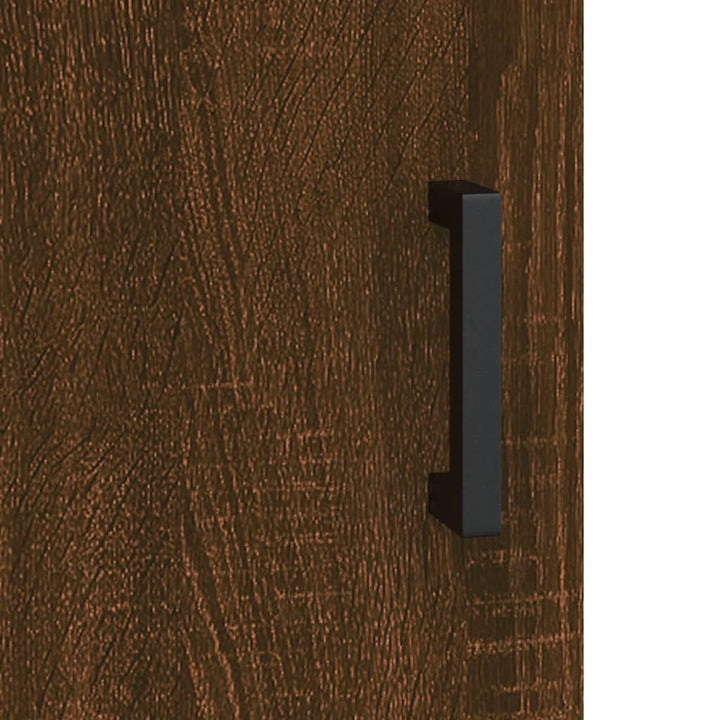 skænk 69,5x34x90 cm konstrueret træ brun egetræsfarve