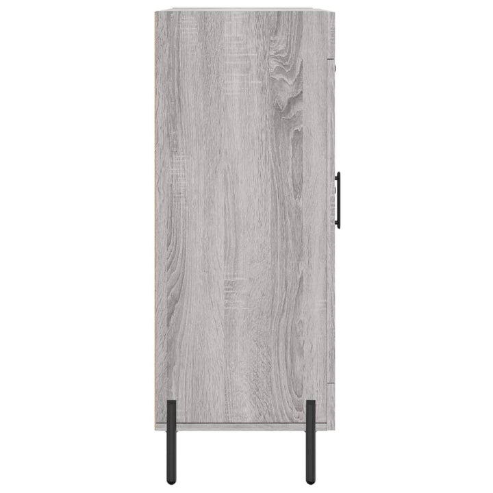 skænk 69,5x34x90 cm konstrueret træ grå sonoma-eg