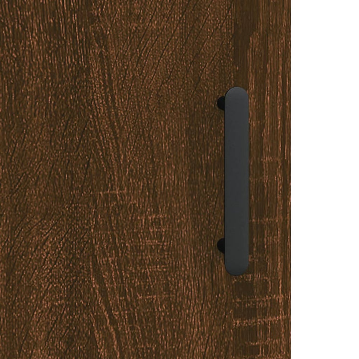 skænk 69,5x34x90 cm konstrueret træ brun egetræsfarve