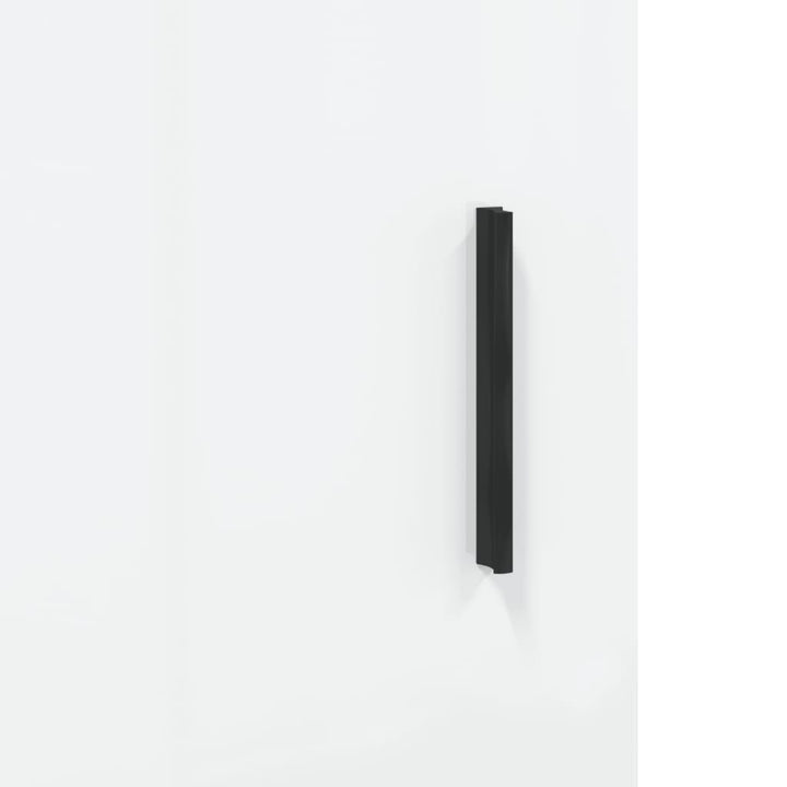 skænk 69,5x34x90 cm konstrueret træ hvid højglans