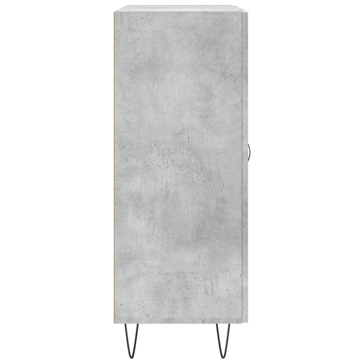 skænk 69,5x34x90 cm konstrueret træ betongrå