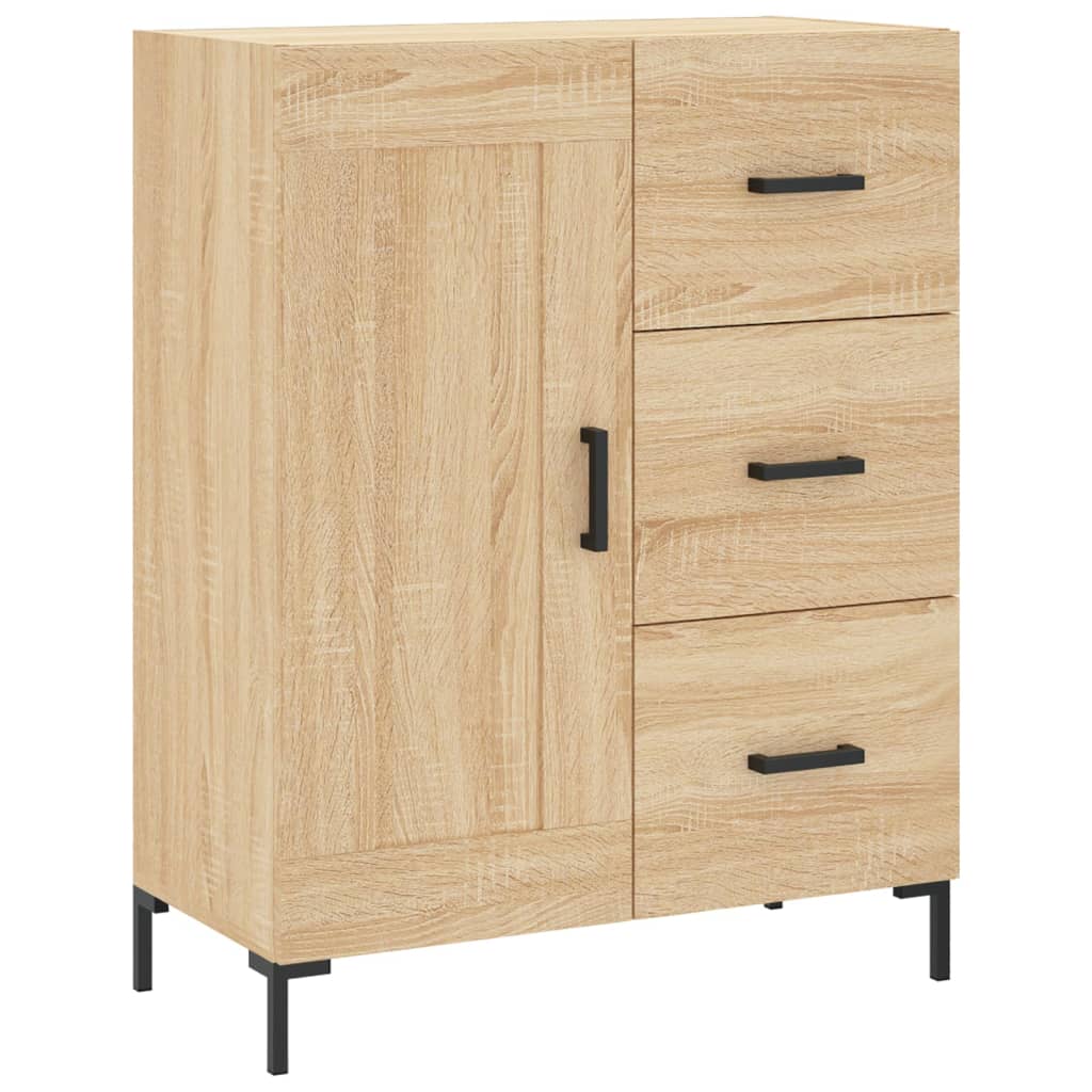 skænk 69,5x34x90 cm konstrueret træ sonoma-eg