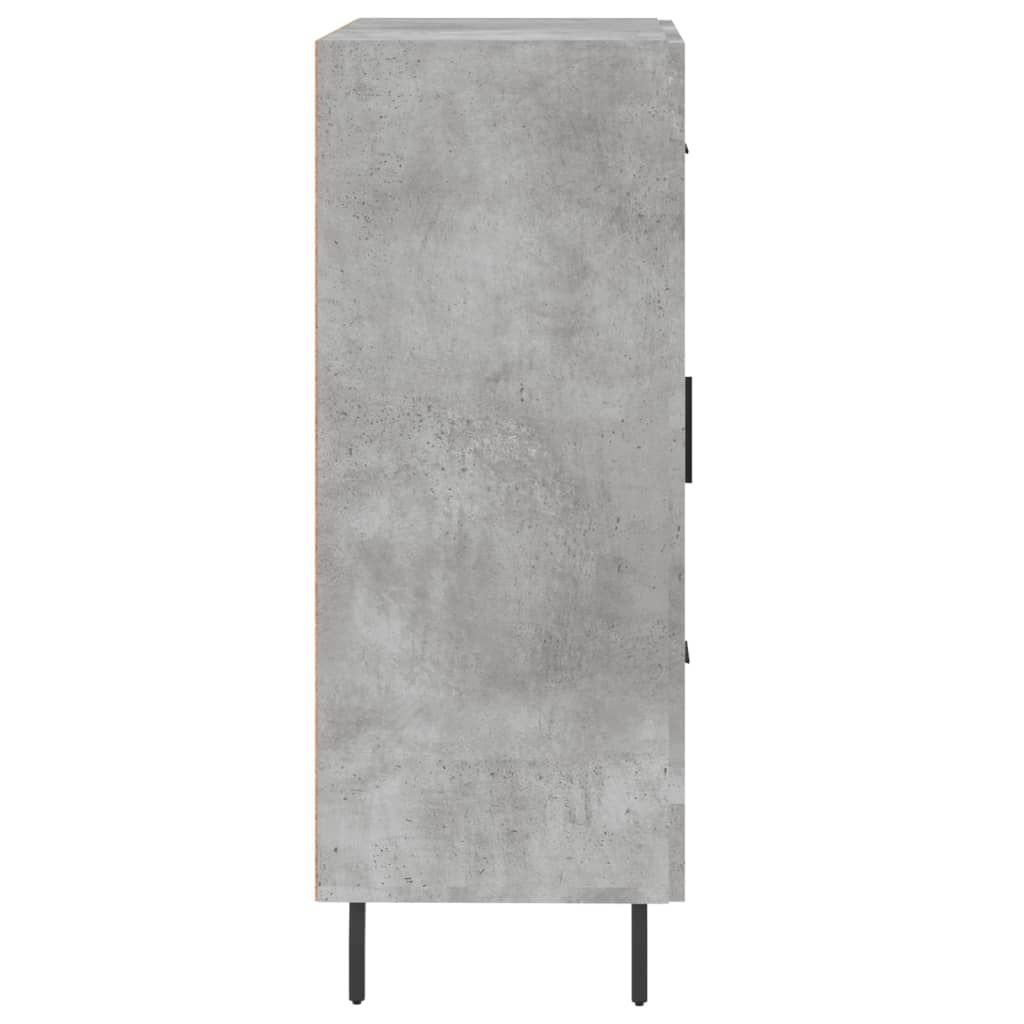 skænk 69,5x34x90 cm konstrueret træ betongrå