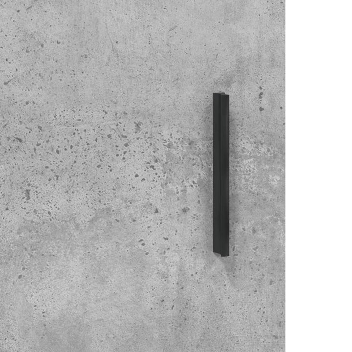 skænk 69,5x34x90 cm konstrueret træ betongrå