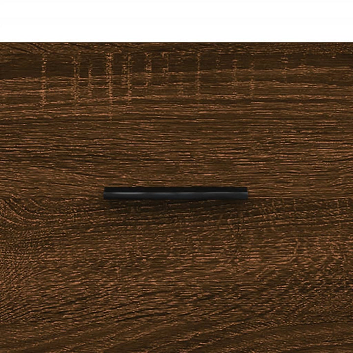 skænk 69,5x34x90 cm konstrueret træ brun egetræsfarve