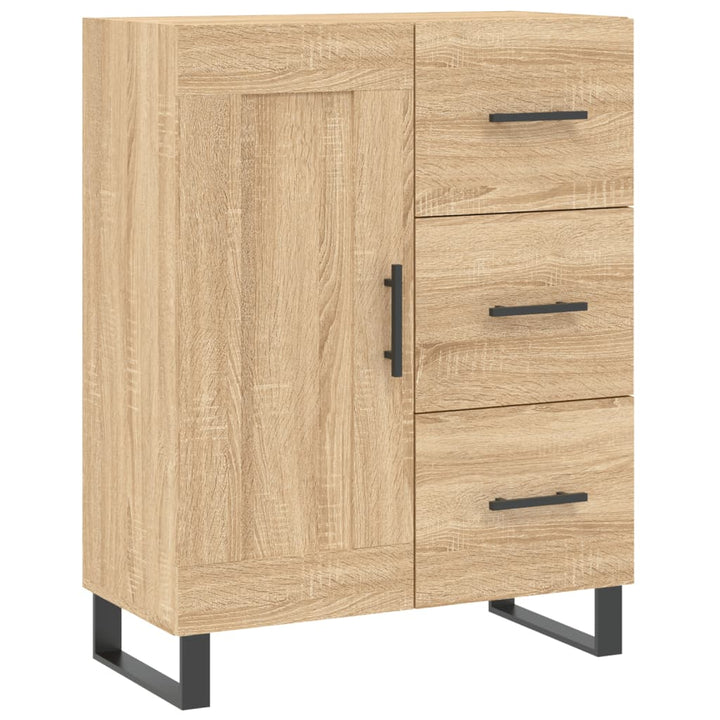 skænk 69,5x34x90 cm konstrueret træ sonoma-eg