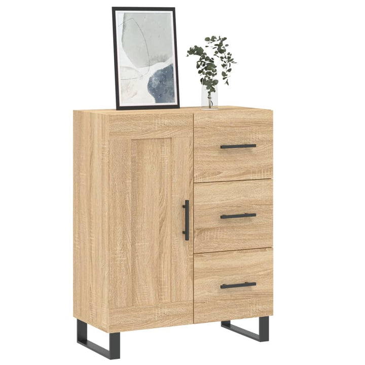 skænk 69,5x34x90 cm konstrueret træ sonoma-eg