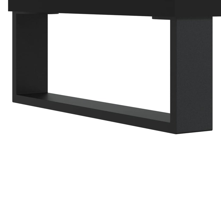 skænke 2 stk. 40x35x70 cm konstrueret træ sort