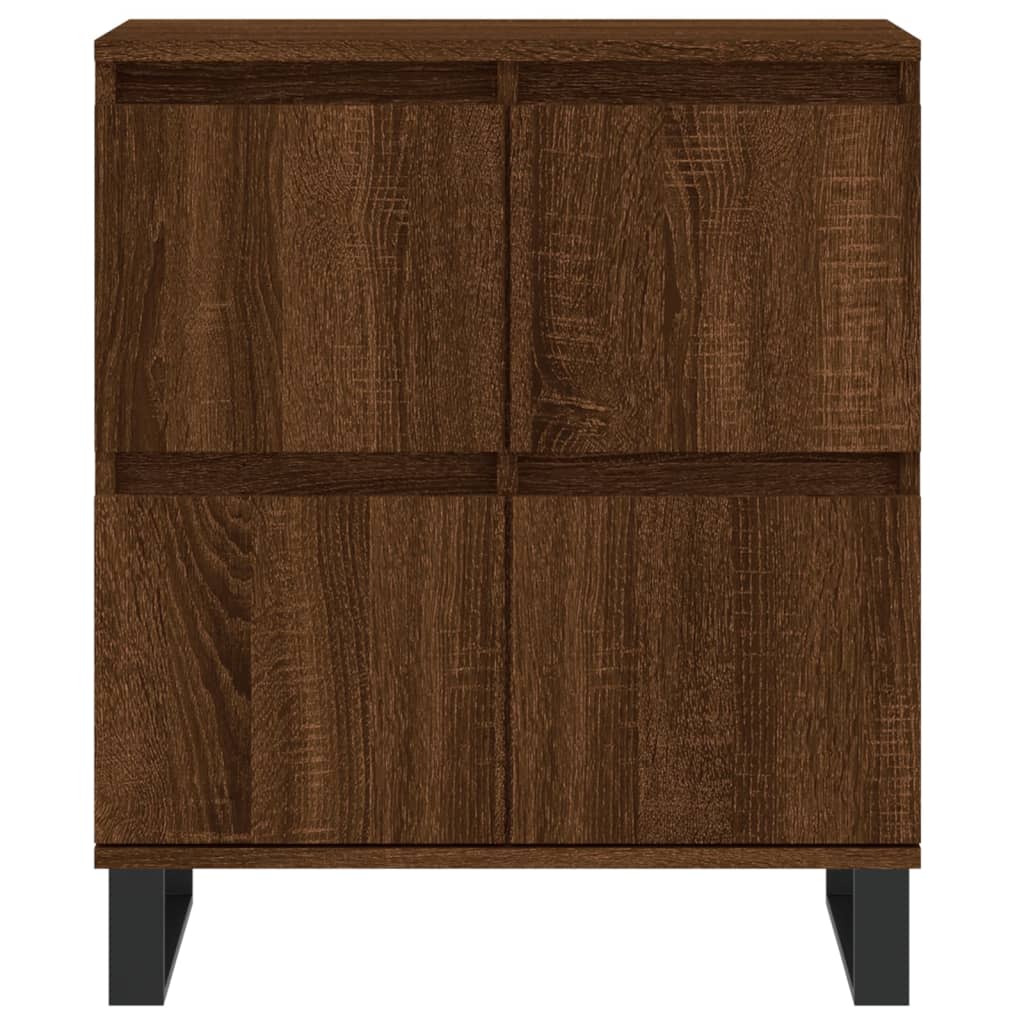 skænk 60x35x70 cm konstrueret træ brun egetræsfarve