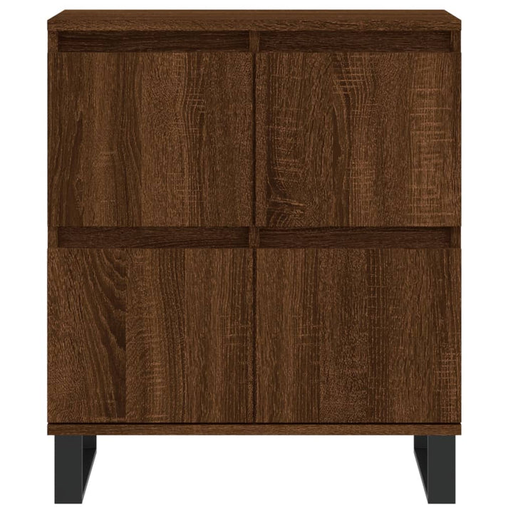 skænk 60x35x70 cm konstrueret træ brun egetræsfarve