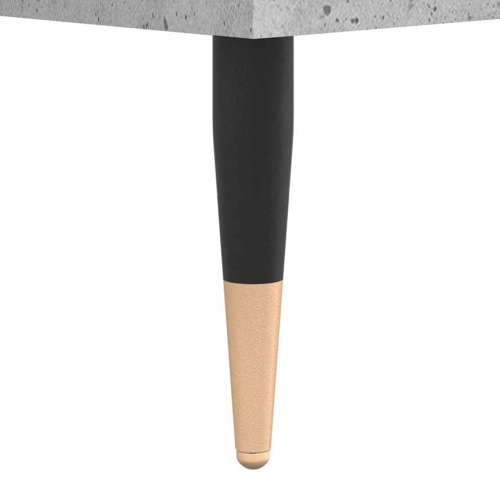 vinylskab 121x38x48 cm konstrueret træ betongrå