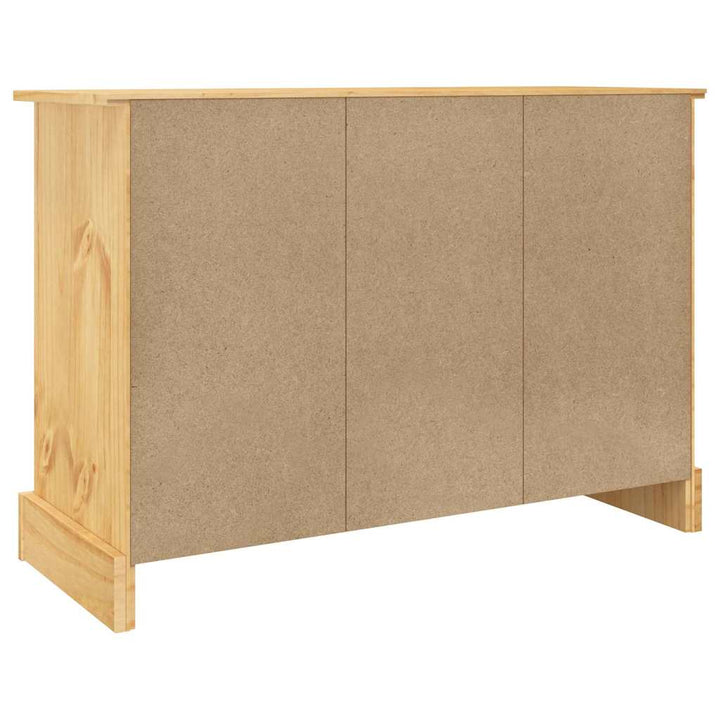 skænk "Corona" brun 112x44x78 cm massivt træ mexicansk fyr