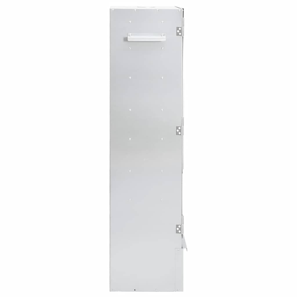 rygeovn med røgflis 44,5x29x110 cm galvaniseret stål
