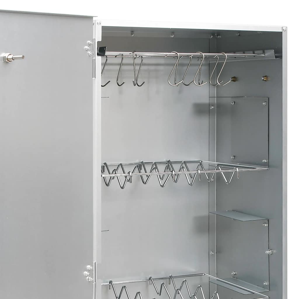 rygeovn med røgflis 44,5x29x110 cm galvaniseret stål